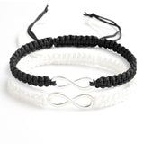 2pcs Infinity Braided kit bracelet Set Friendship Bracelet Set friendly Love Couples Bracelet Set Infinity Fashion Jewelry